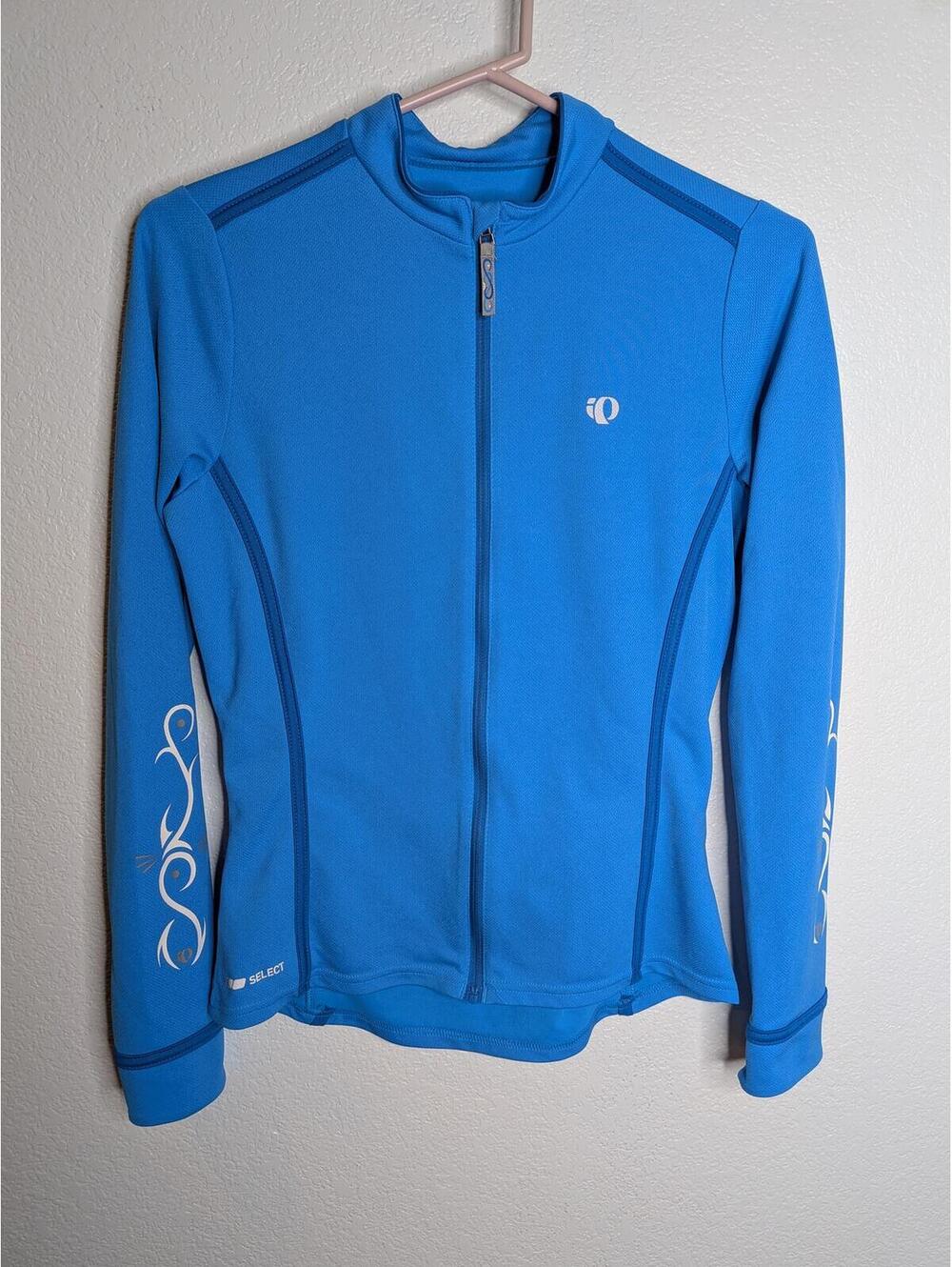 Pearl Izumi Select Series Women Cycling Jacket Medium Full Zip Blue Athletic Top